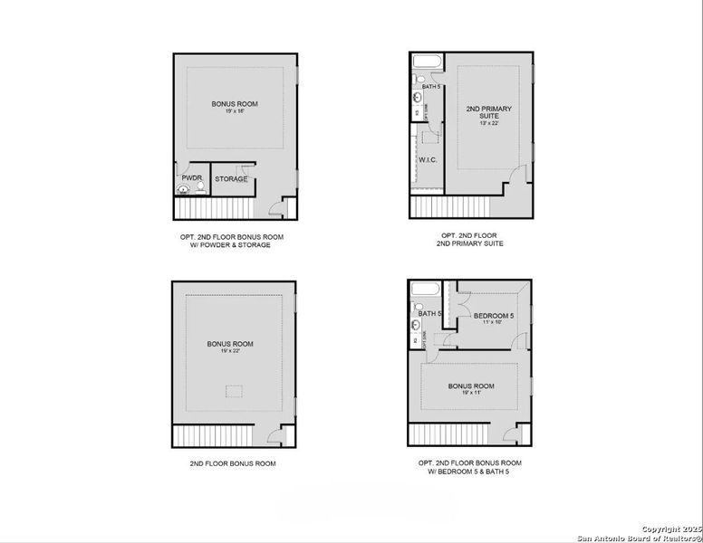 2D floor plan layout of this home in Cinco Lakes, San Antonio, TX (Image 5).