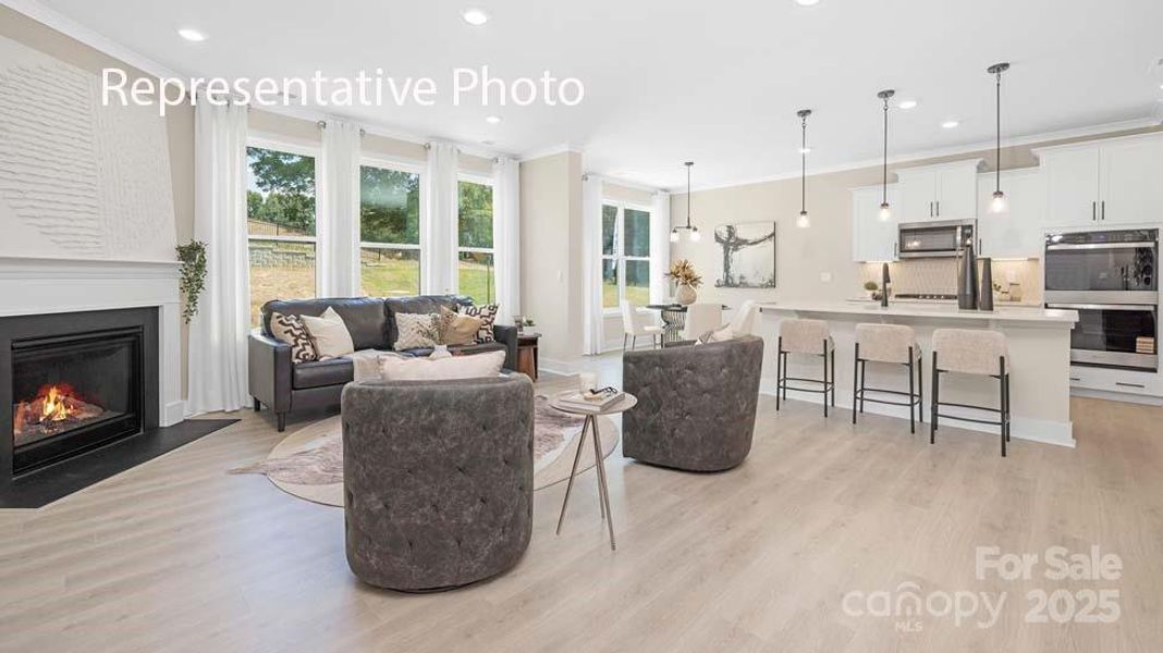 Furnished interior view inside a new home in Sanctuary at Southgate, Indian Trail (Image 16).