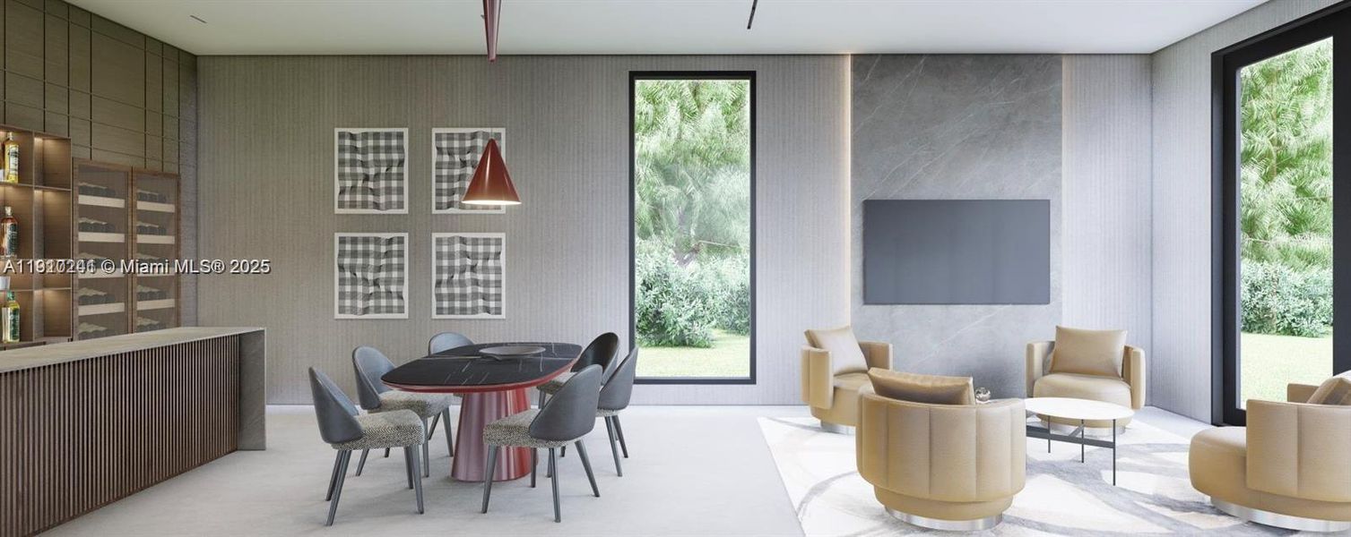 Furnished interior view inside a new home in , Miami (Image 4). Furnished interior view inside a new home in , Miami (Image 4).