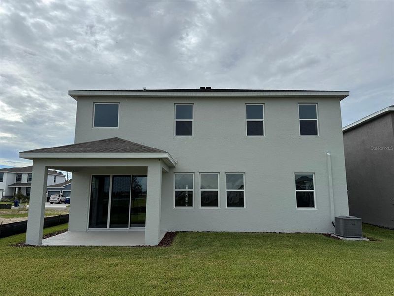Exterior details and patio area of a home in Solera at Lakewood Ranch, Bradenton (Image 1).