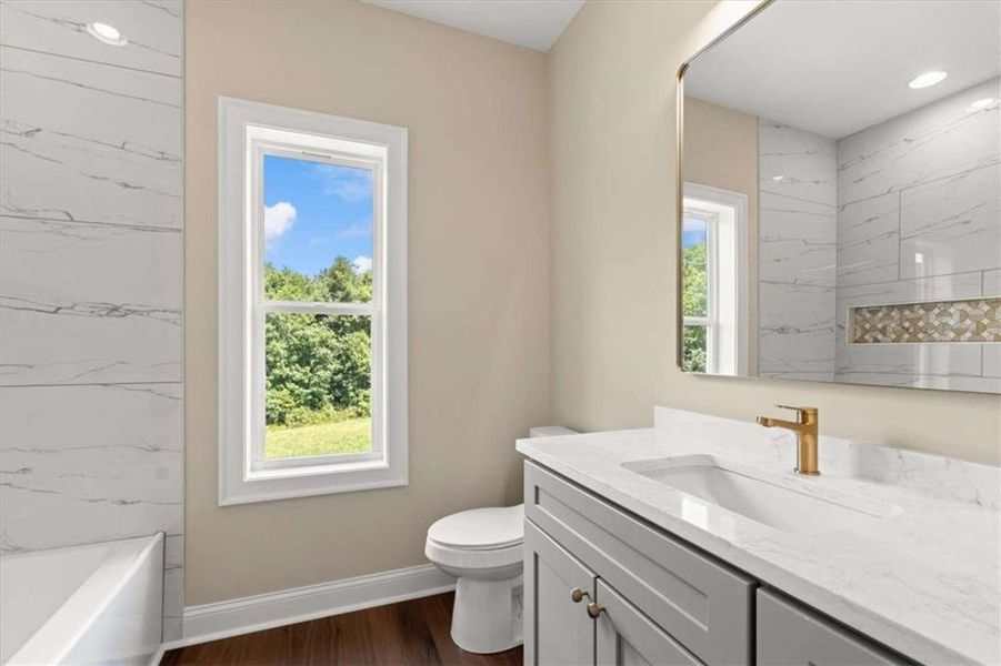 Furnished interior view inside a new home in , Roopville (Image 11).