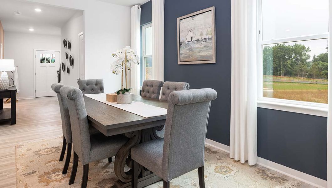 Furnished interior view inside a new home in Reedy Creek Preserve, Charlotte (Image 5).