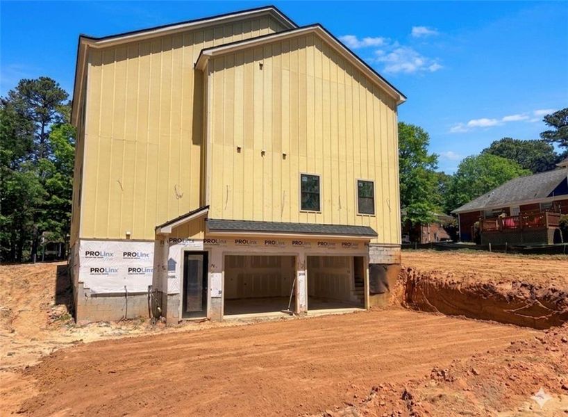 In-progress construction of a new home in , Buford, GA (Image 29).