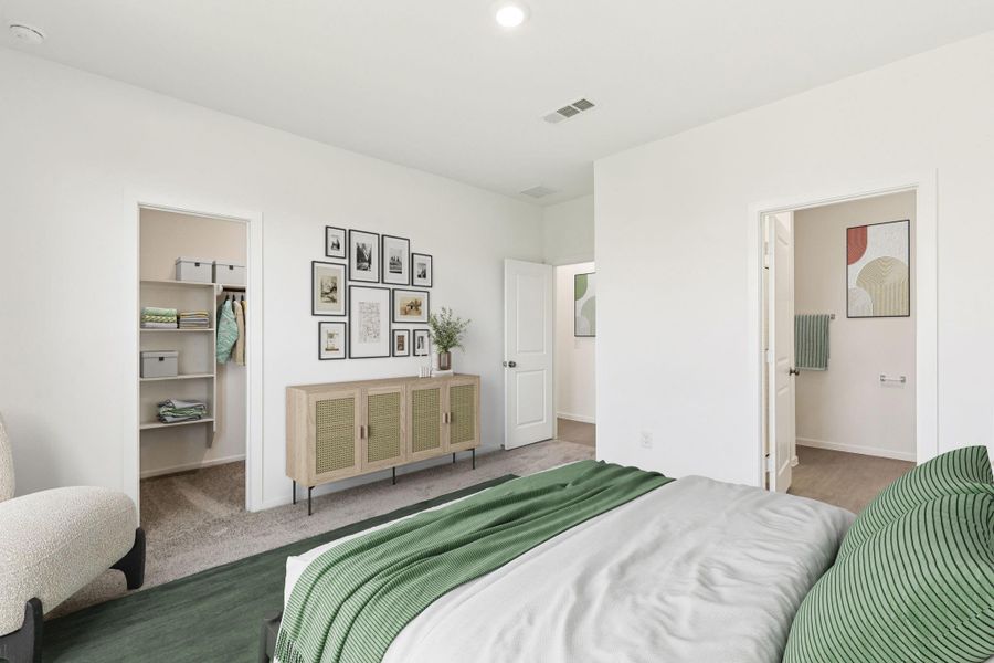 Furnished interior view inside a new home in Mavera, Conroe (Image 11).