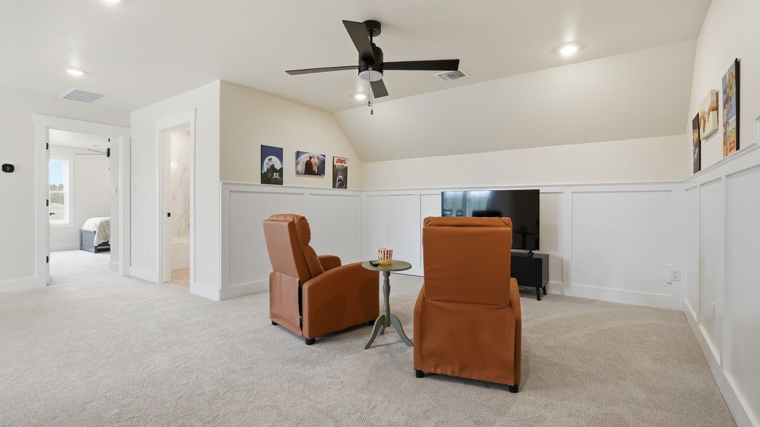 Furnished interior view inside a new home in Lakeside at Millican Reserve, College Station (Image 37).