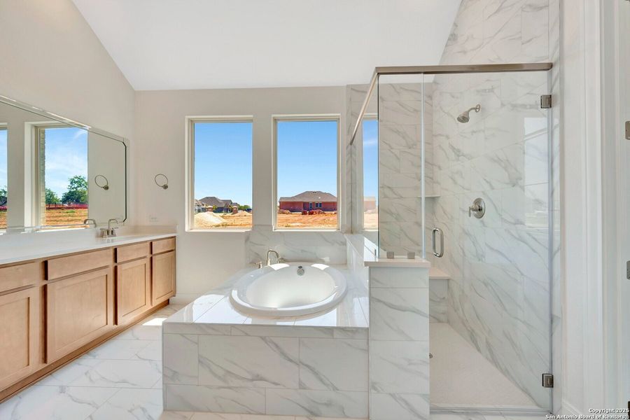 Furnished interior view inside a new home in Preserve at Annabelle Ranch, San Antonio (Image 6).