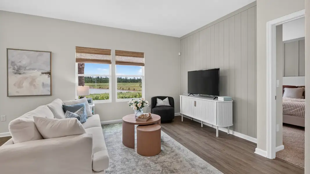 Furnished interior view inside a new home in Copes Landing, Jacksonville (Image 12).