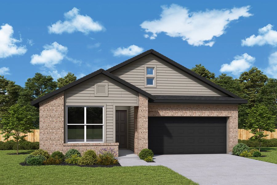 Representative exterior photo of a completed home built from the The Lantana by David Weekley Homes in Jubilee, Hockley, TX (Image 10).