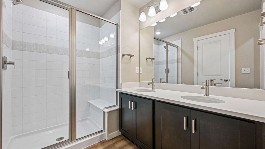 Furnished interior view inside a new home in Windler Townhomes, Aurora (Image 38).