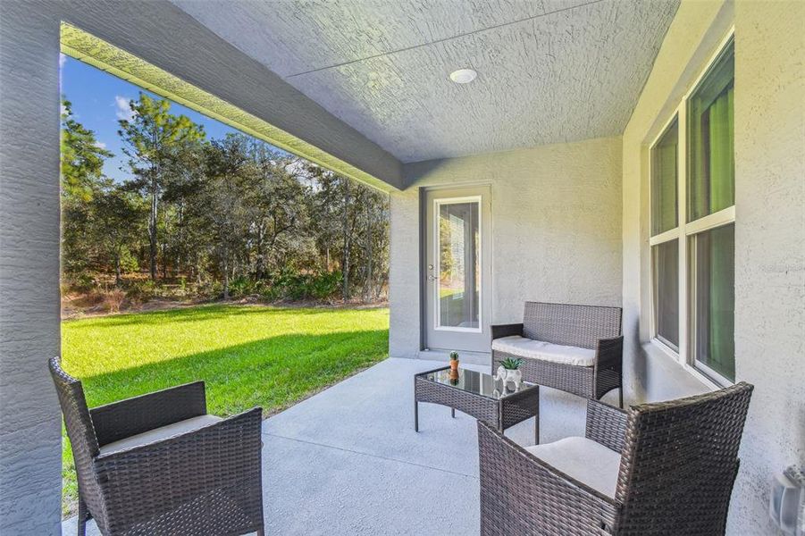 Exterior details and patio area of a home in Sugarmill Woods, Homosassa (Image 33).