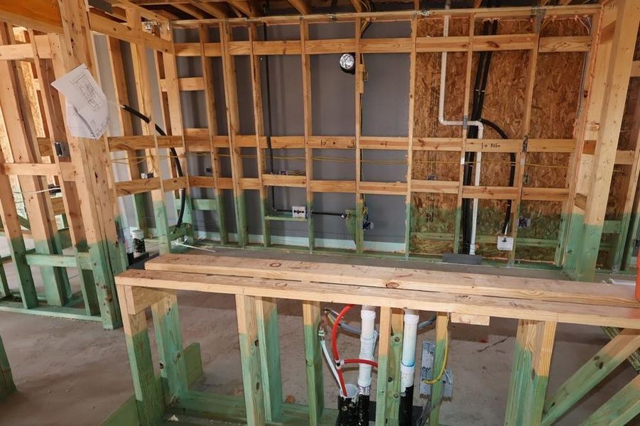 In-progress construction of a new home in Jordan Ranch 45' Homesites, Fulshear, TX (Image 7). In-progress construction of a new home in Jordan Ranch 45' Homesites, Fulshear, TX (Image 7).