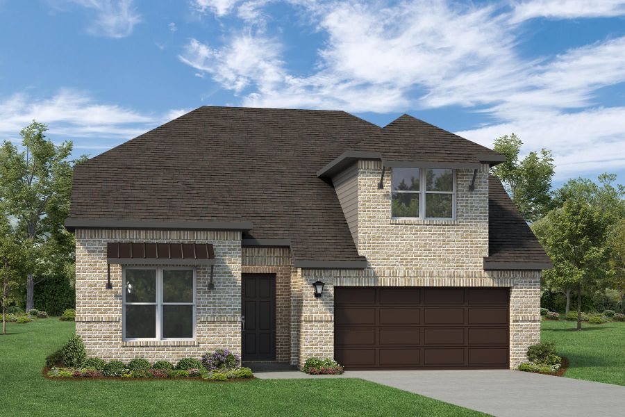 Representative exterior photo of a completed home built from the Honor by Rockwell Homes in Creekside, Royse City, TX (Image 35).