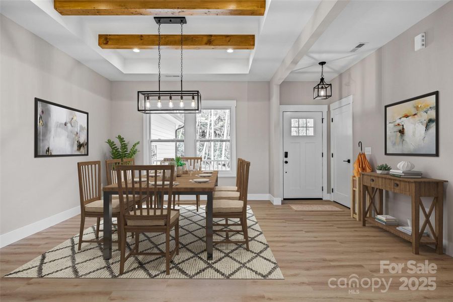 Furnished interior view inside a new home in , Asheville (Image 8).