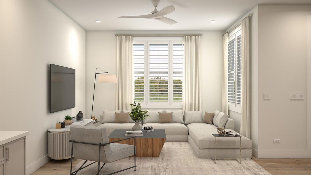 Furnished interior view inside a new home in , Fort Pierce (Image 18). Furnished interior view inside a new home in , Fort Pierce (Image 18).