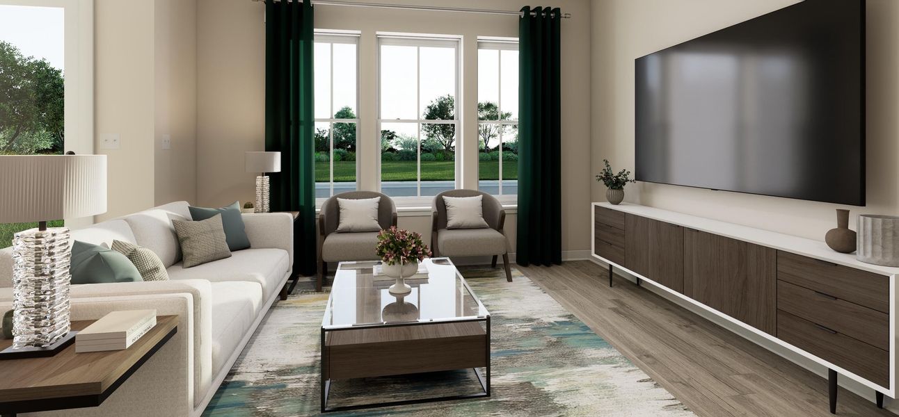 Furnished interior view inside a new home in , Charleston (Image 18).