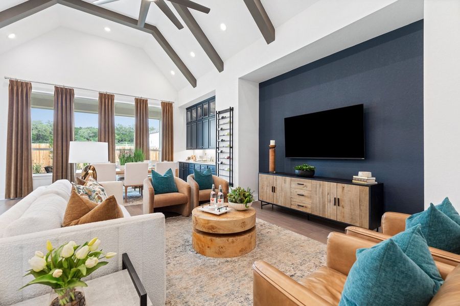 Representative Family Room - some options shown Representative Family Room - some options shown