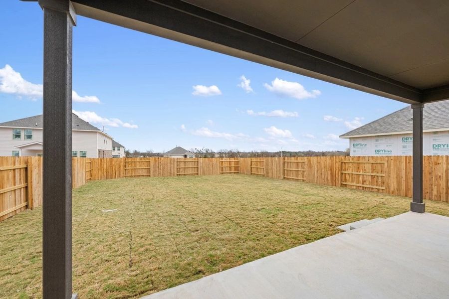 Exterior details and patio area of a home in Patterson Ranch, Georgetown (Image 4).