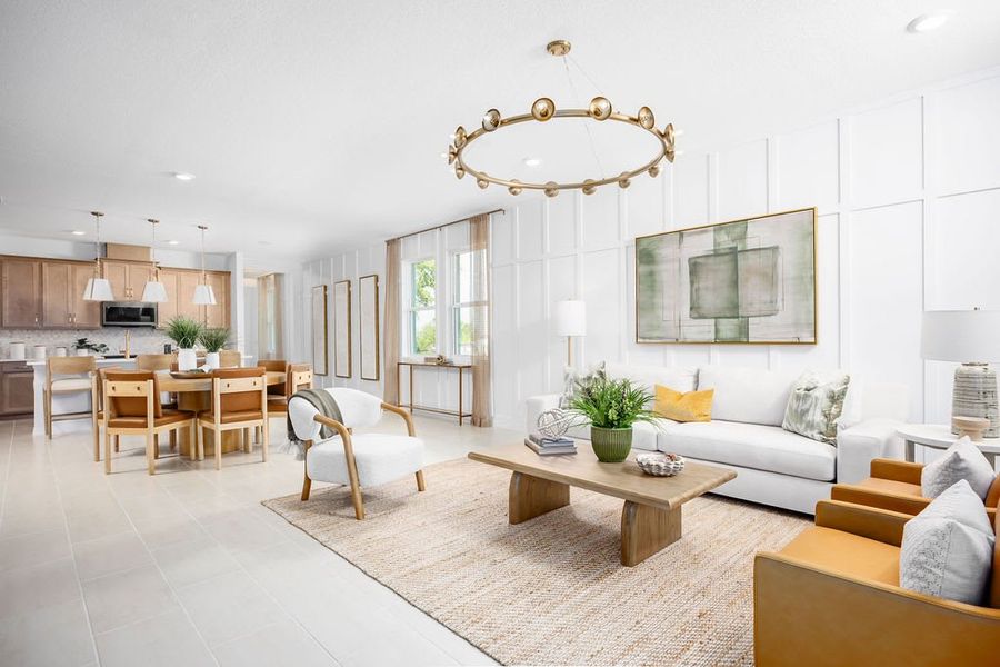 Representative furnished interior of a home built from the Sabal by Landsea Homes in Cypress Bluff, Groveland (Image 7).