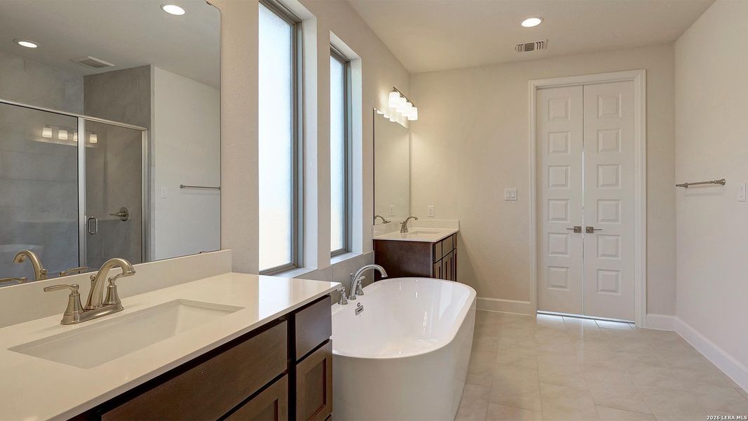 Furnished interior view inside a new home in Alsatian Oaks, Castroville (Image 9).