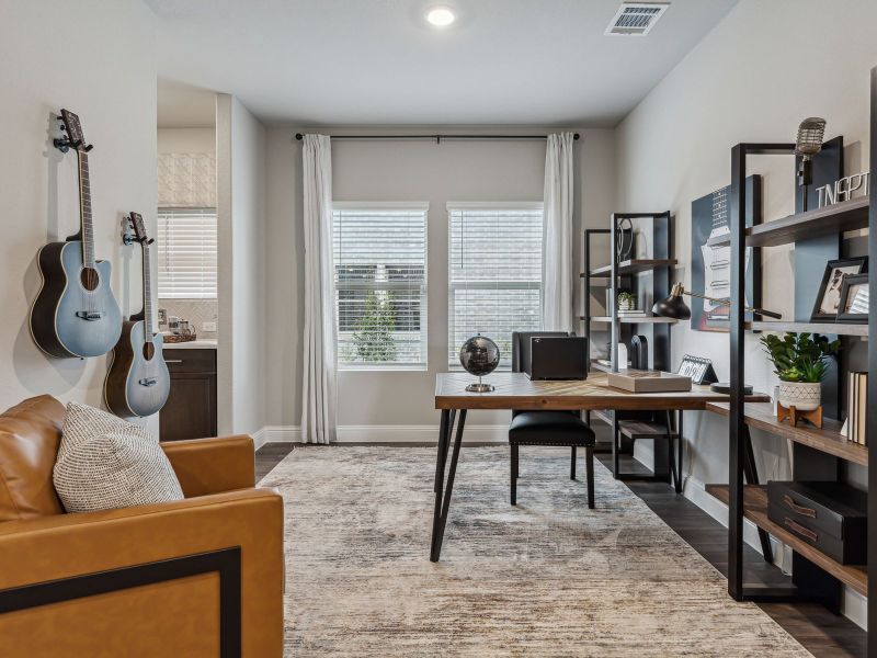 Furnished interior view inside a new home in Lakehaven - Premier Series, Farmersville (Image 3).