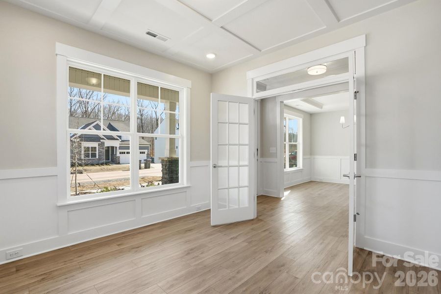 Study with french doors