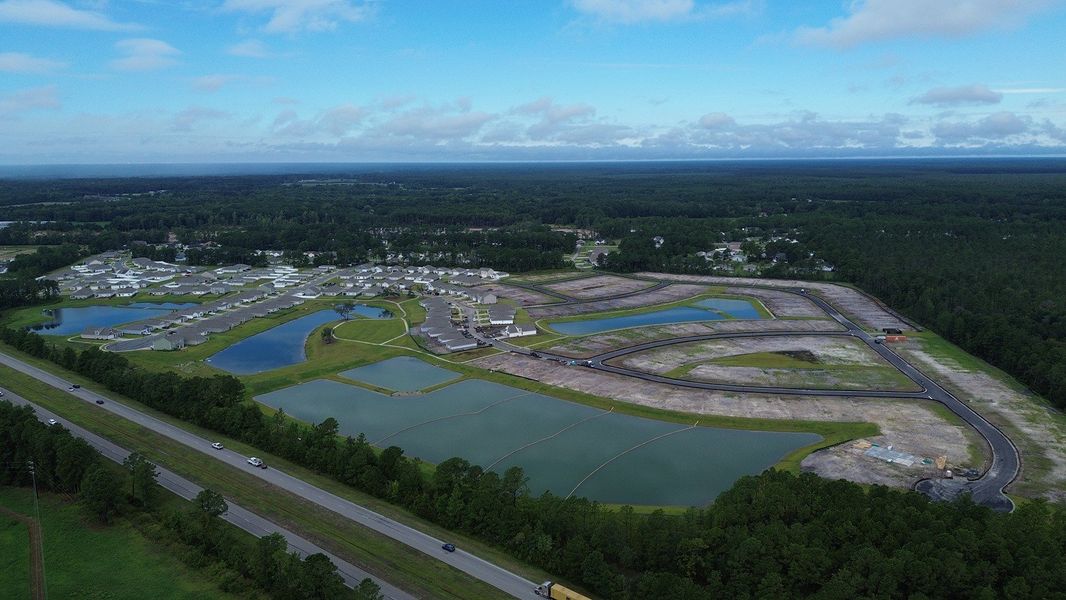 Site preparation for new homesites in The Meadows at Wildwood Village, Shallotte (Image 18).