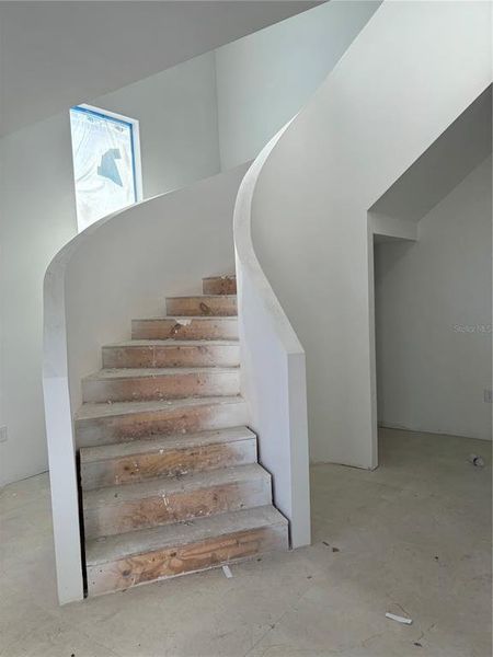 Custom Curved Staircase