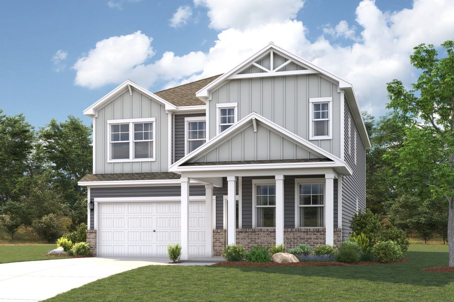 A house with a large front yard. A house with a large front yard.