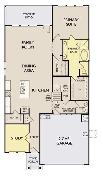 2D floor plan layout of this home in Patterson Ranch, Georgetown, TX (Image 5). 2D floor plan layout of this home in Patterson Ranch, Georgetown, TX (Image 5).