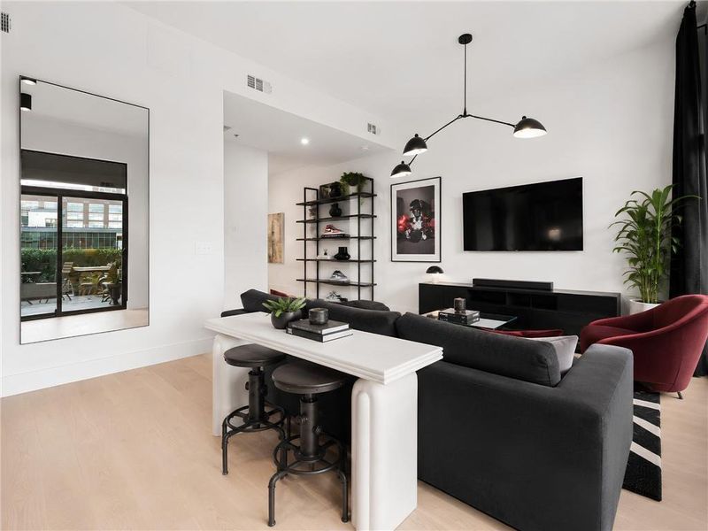 Furnished interior view inside a new home in , Atlanta (Image 13).