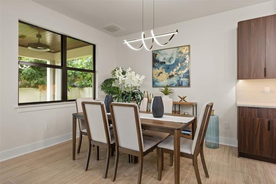 Furnished interior view inside a new home in , Orlando (Image 56).