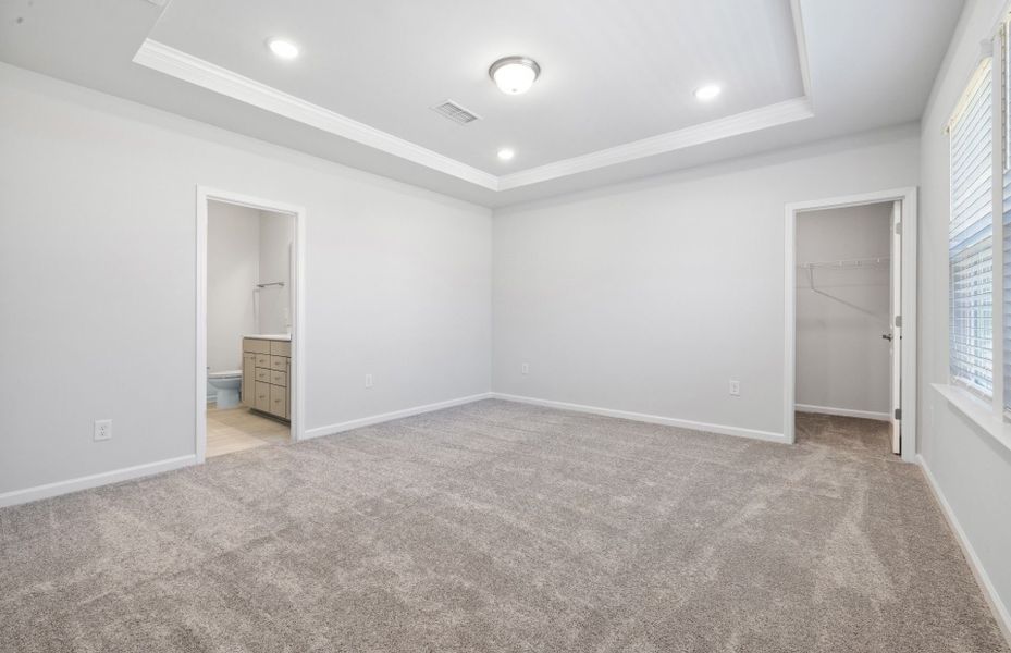 Representative unfurnished interior of a home built from the Morgan by Pulte Homes in Henley Village, Burlington (Image 11). Representative unfurnished interior of a home built from the Morgan by Pulte Homes in Henley Village, Burlington (Image 11).