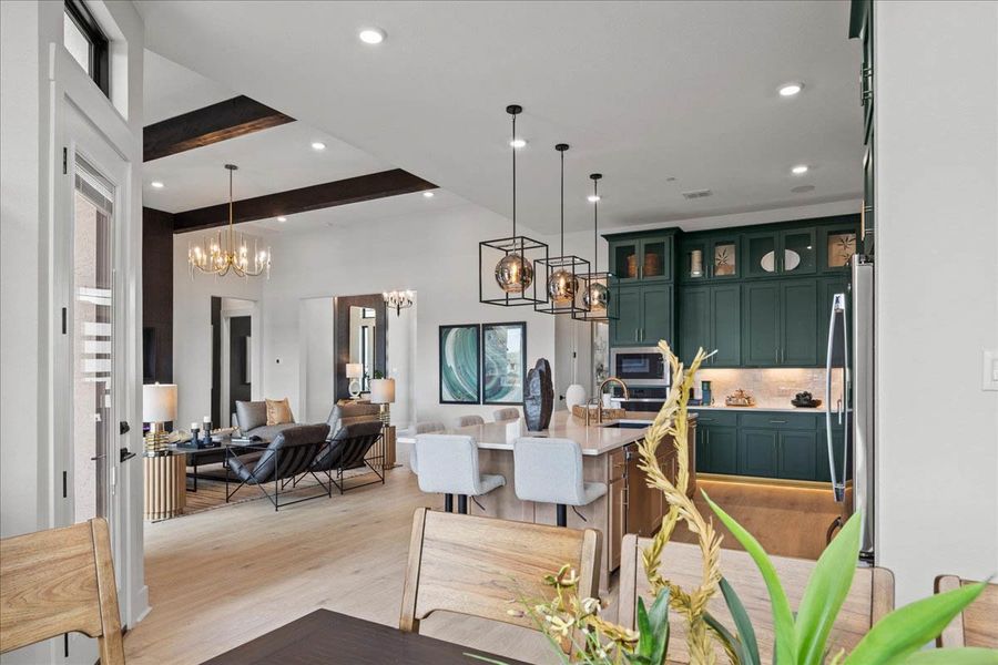 Furnished interior view inside a new home in Sweetwater, Austin (Image 36).