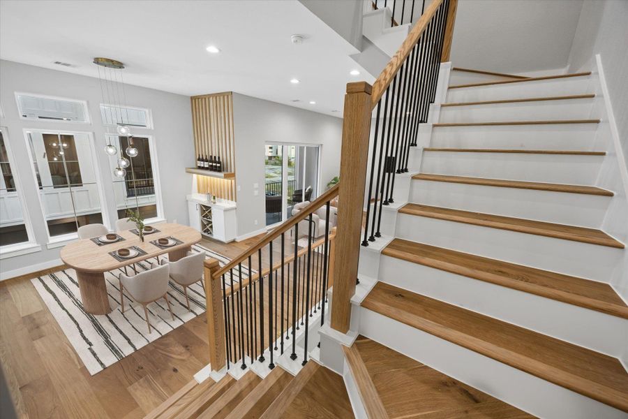 Furnished interior view inside a new home in , Houston (Image 26).