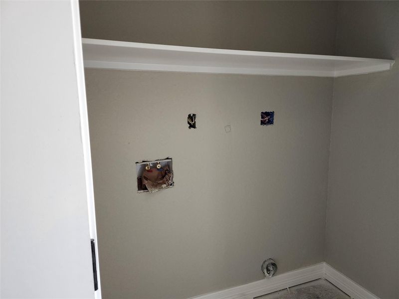 This photo shows the laundry area.