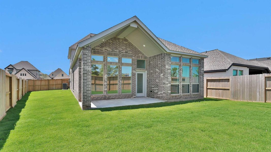 Exterior details and patio area of a home in Jordan Ranch, Fulshear (Image 3).