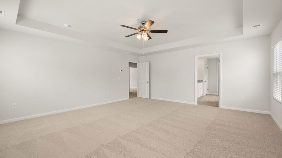 Representative unfurnished interior of a home built from the Mansfield by D.R. Horton in Highland Hills, Graniteville (Image 20).