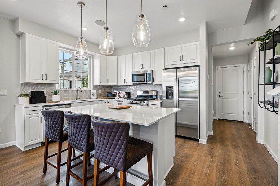 Representative furnished interior of a home built from the Independence by Taylor Morrison in Parterre Townhomes - The Westerly Collection, Thornton (Image 6).