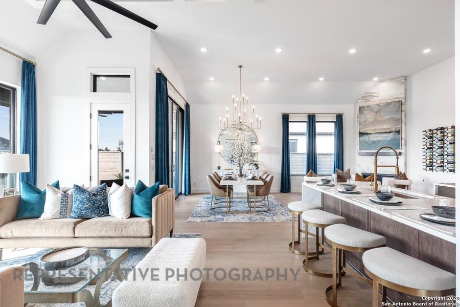 Furnished interior view inside a new home in The Ranches at Creekside, Boerne (Image 17). Furnished interior view inside a new home in The Ranches at Creekside, Boerne (Image 17).