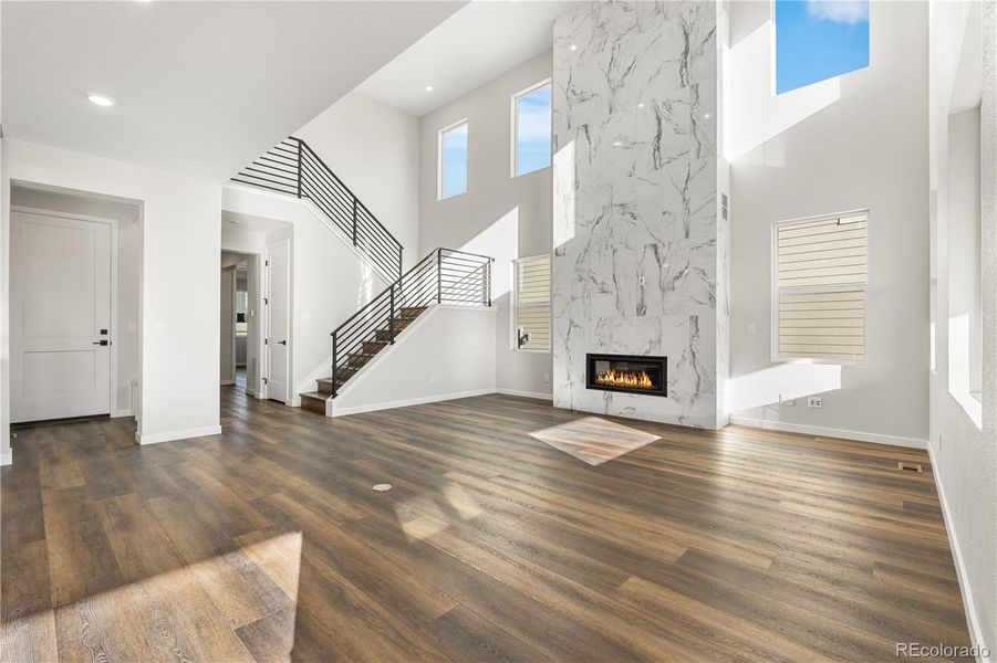 Spacious, unfurnished interior of a new home in Portrait at The Canyons, Castle Pines (Image 28).