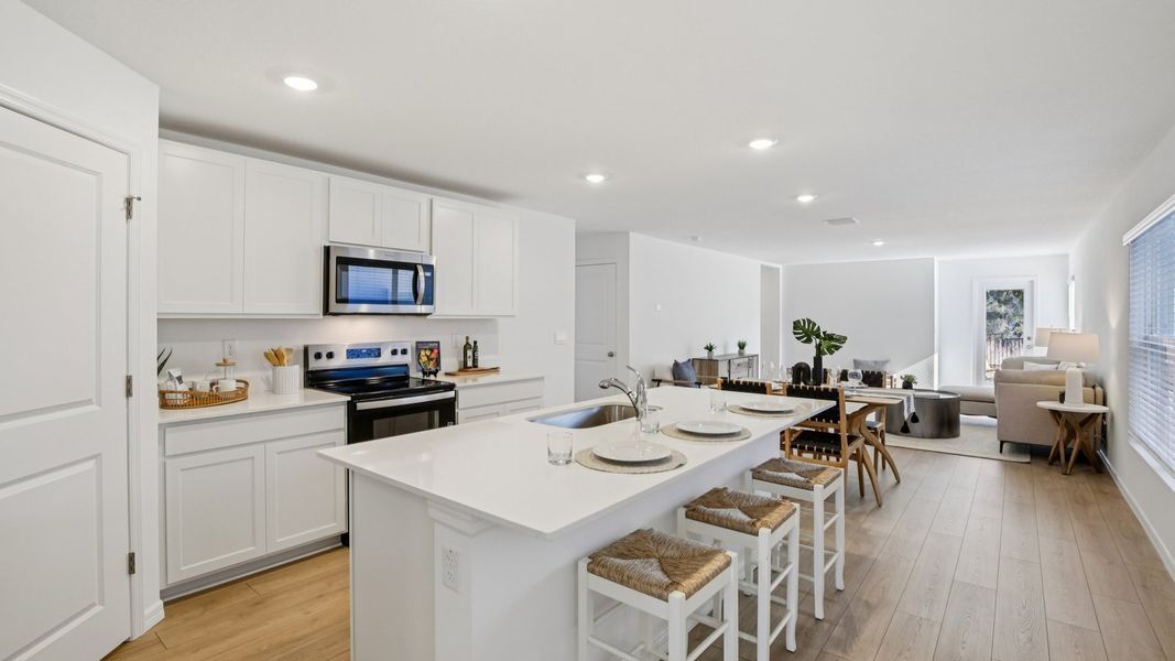 Furnished interior view inside a new home in Angeline, Land O' Lakes (Image 12).