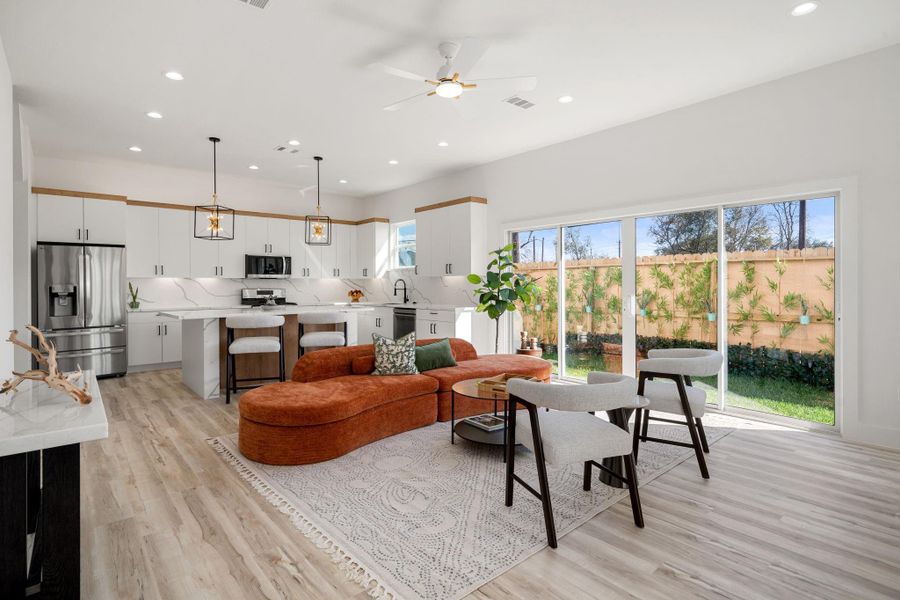 Furnished interior view inside a new home in , Houston (Image 19).