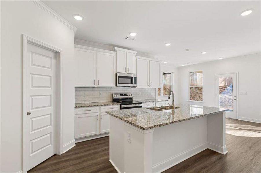 Furnished interior view inside a new home in Mulberry Summit, Flowery Branch (Image 13).