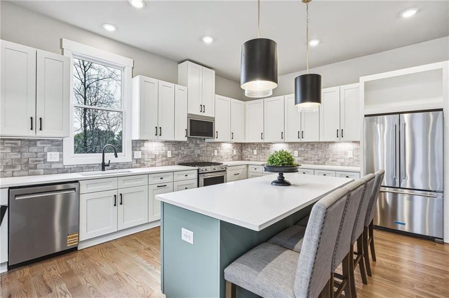 Furnished interior view inside a new home in , Canton (Image 42).