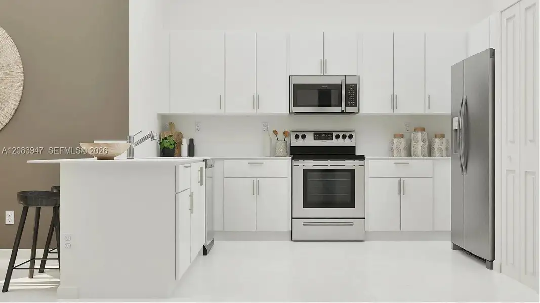 Furnished interior view inside a new home in Breezewood, Miami (Image 4).