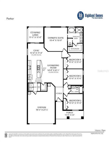 2D floor plan layout of this home in Stonebridge North, Zephyrhills, FL (Image 2).