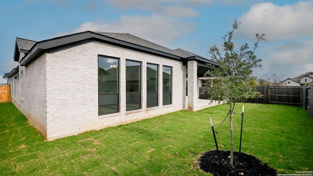 Exterior details and patio area of a home in Veramendi 60', New Braunfels (Image 3). Exterior details and patio area of a home in Veramendi 60', New Braunfels (Image 3).