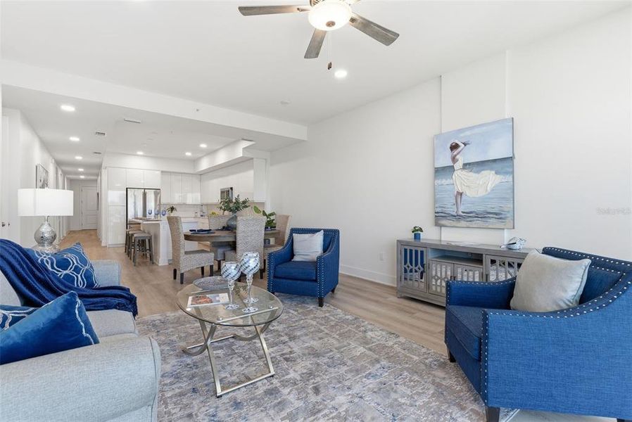 Furnished interior view inside a new home in Residences at Town Center, Madeira Beach (Image 14).
