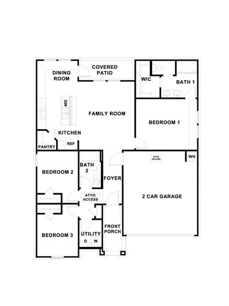 2D floor plan layout of this home in Trace, San Marcos, TX (Image 4). 2D floor plan layout of this home in Trace, San Marcos, TX (Image 4).