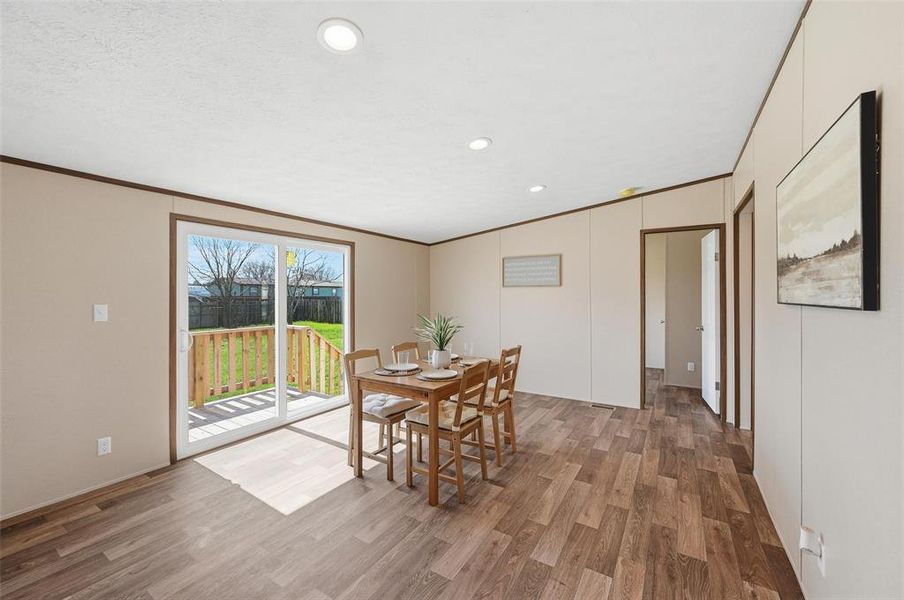 Furnished interior view inside a new home in , Burleson (Image 9).